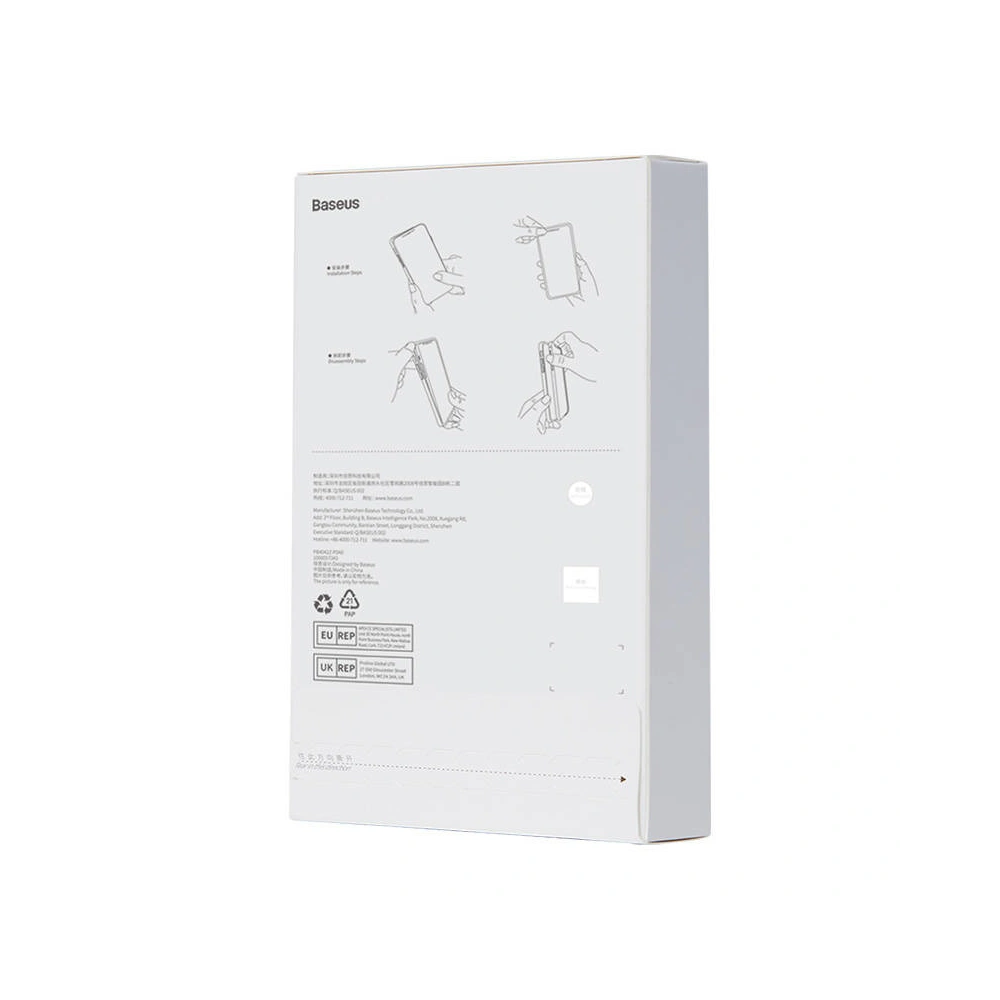 Etui Baseus Magnetic Crystal Clear Apple iPhone 11 (przeźroczyste) + szkło hartowane + zestaw czyszczący