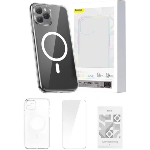 Kup Baseus Apple Carcasă Magnetic Crystal Clear iPhone 11 Pro Max (transparent) + sticlă călită + kit de curățare - BSU4580 - {ean13} - Sklep Home Screen