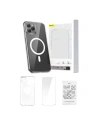 Baseus Magnetic Crystal Clear Apple iPhone 11 Pro Max (clear) + tempered glass + cleaning set
