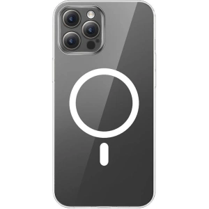 Etui Baseus Magnetic Crystal Clear Apple iPhone 12 Pro Max (przeźroczyste) + szkło hartowane + zestaw czyszczący