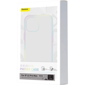 Etui Baseus Magnetic Crystal Clear Apple iPhone 12 Pro Max (przeźroczyste) + szkło hartowane + zestaw czyszczący