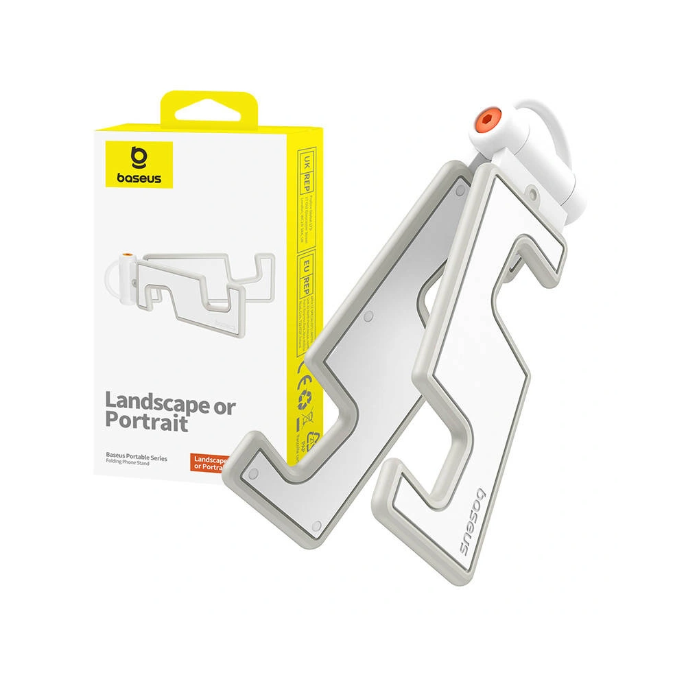 Składany uchwyt na telefon Baseus (biały)