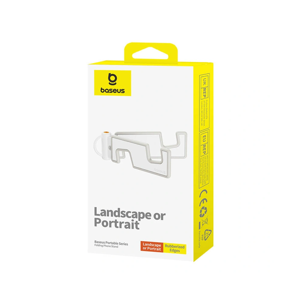 Składany uchwyt na telefon Baseus (biały)