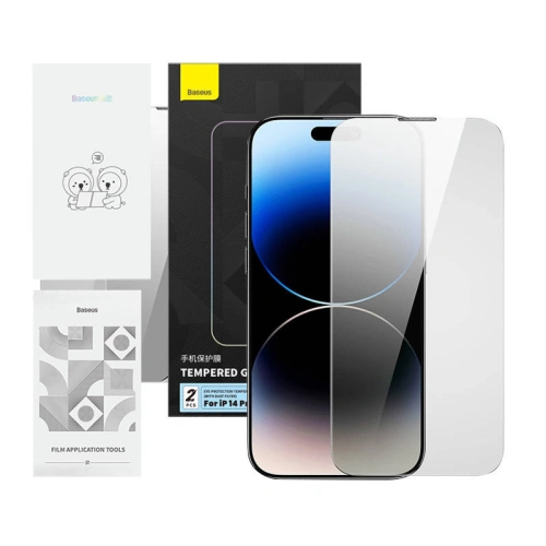 Kup Gehärtetes Glas privatisierend Baseus Crystal Series Apple iPhone 14 Pro - BSU4586 - {ean13} - Sklep Home Screen