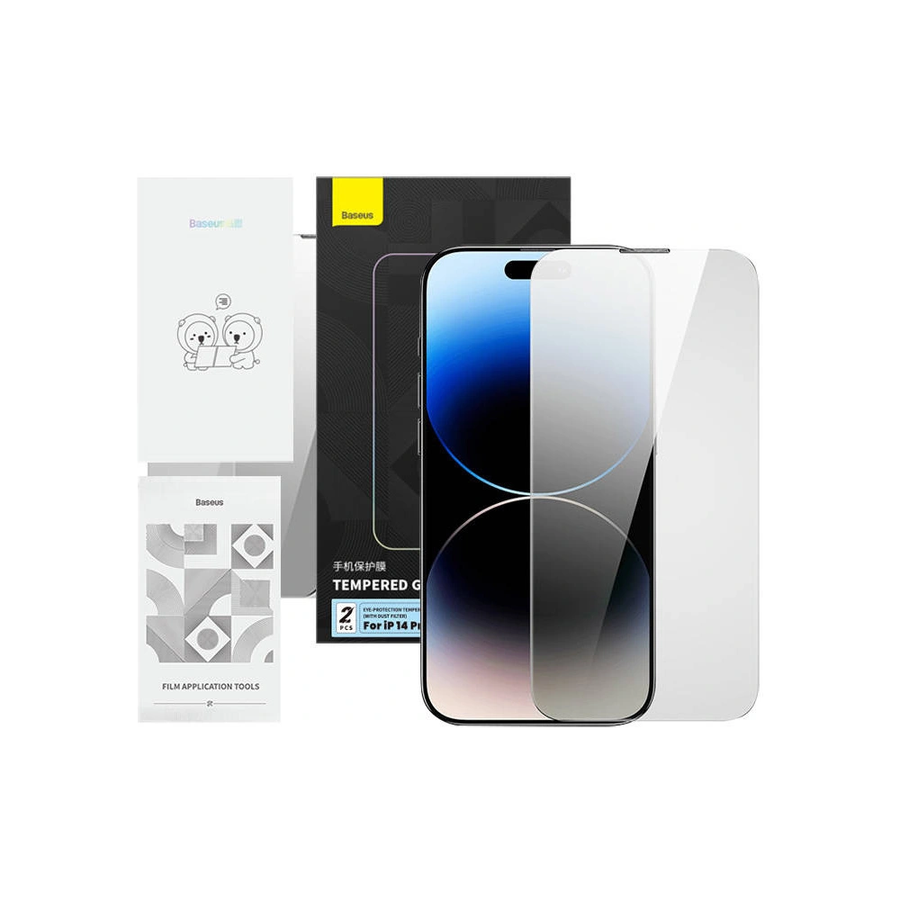 Szkło hartowane prywatyzujące Baseus Crystal Series Apple iPhone 14 Pro