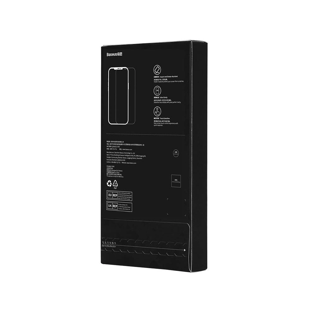 Szkło hartowane prywatyzujące Baseus Crystal Series Apple iPhone 14 Pro Max (2 szt.) + zestaw czyszczący + zestaw instalacji