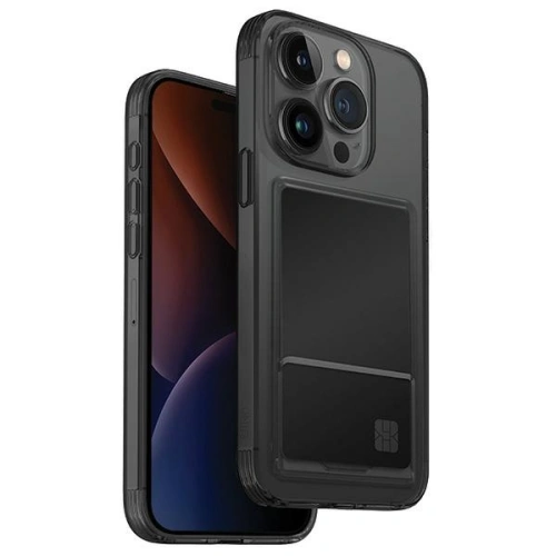 Kup Case UNIQ Air Fender ID Apple iPhone 15 Pro Kartenfach grau/rauchgrau getönt - UNIQ954 - {ean13} - Sklep Home Screen