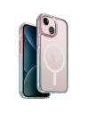 Etui UNIQ Combat Duo Apple iPhone 15 MagClick Charging kék-rózsaszín/pasztell égkék-por rózsaszín
