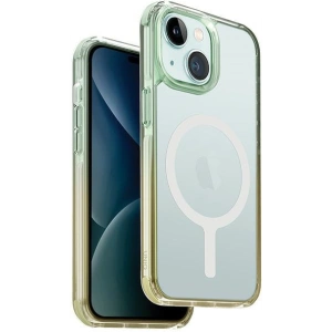 Etui UNIQ Combat Duo Apple iPhone 15 MagClick Charging zielono-żółty/sea green-soft yellow
