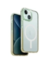 Etui UNIQ Combat Duo Apple iPhone 15 MagClick Charging zielono-żółty/sea green-soft yellow