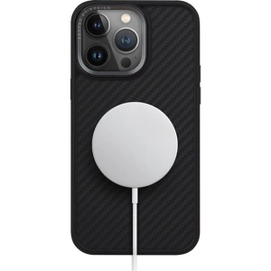 Etui UNIQ Keva Apple iPhone 15 Pro MagClick Charging czarny/carbon black