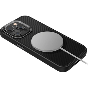Etui UNIQ Keva Apple iPhone 15 Pro MagClick Charging czarny/carbon black