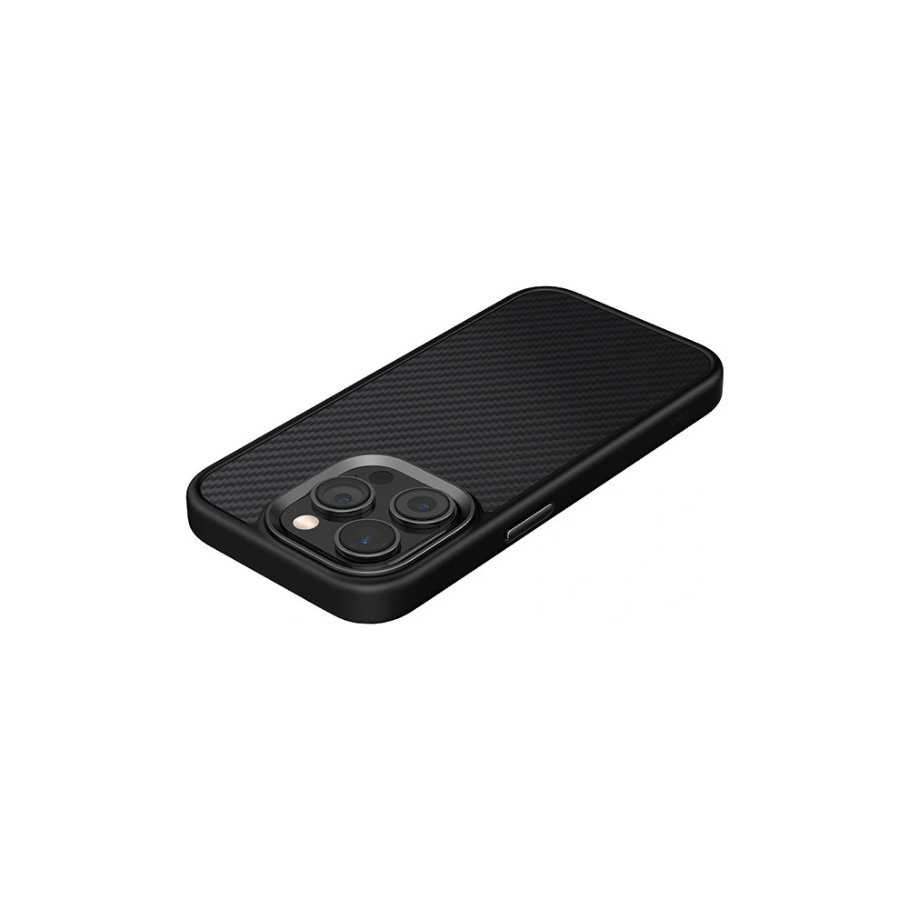 Etui UNIQ Keva Apple iPhone 15 Pro MagClick Charging czarny/carbon black
