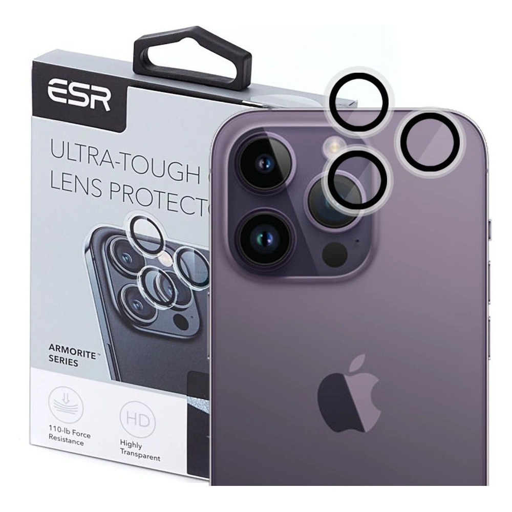 Szkło hartowane na aparat ESR Camera Lens Apple iPhone 15 Pro/15 Pro Max Clear