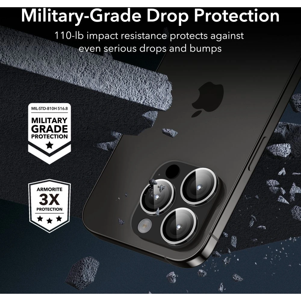 Szkło hartowane na aparat ESR Camera Lens Apple iPhone 15 Pro/15 Pro Max Clear