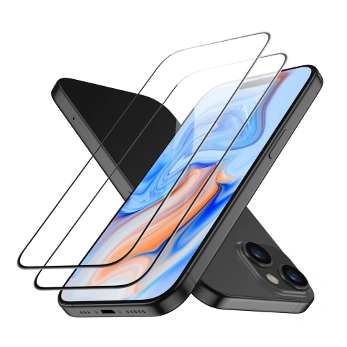 Buy ESR Tempered Glass Apple iPhone 15 Black [2 PACK] - ESR729 - {ean13} - Home Screen Store Europe