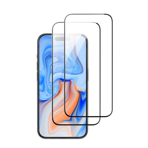 Buy ESR Tempered Glass Apple iPhone 15 Black [2 PACK] - ESR729 - {ean13} - Home Screen Store Europe