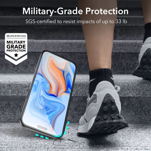 Buy ESR Tempered Glass Apple iPhone 15 Black [2 PACK] - ESR729 - {ean13} - Home Screen Store Europe