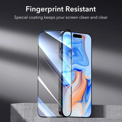 Buy ESR Tempered Glass Apple iPhone 15 Black [2 PACK] - ESR729 - {ean13} - Home Screen Store Europe