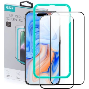 Kup Szkło ESR Tempered Glass Apple iPhone 15 Pro Max Black [2 PACK] - ESR732 - {ean13} - Sklep Home Screen