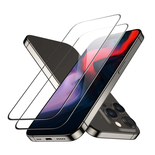 Kup ESR Apple Sticlă temperată iPhone 15 Pro Max negru [2 PACK] - ESR732 - {ean13} - Sklep Home Screen
