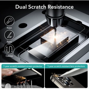 Kup Glas ESR gehärtetes Glas Apple iPhone 15 Pro Max Schwarz [2 PACK] - ESR732 - {ean13} - Sklep Home Screen