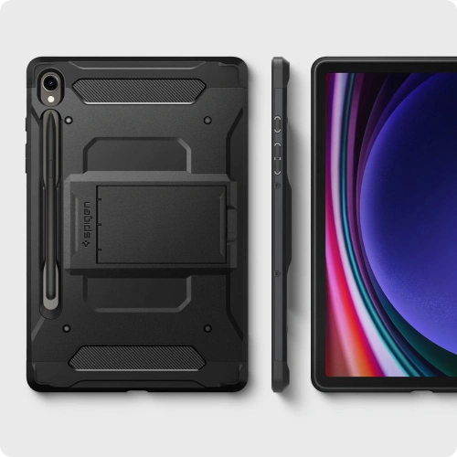 Kup Spigen Samsung Husă Tough Armor Pro Galaxy Tab S9 11.0 Negru - SPN2937 - {ean13} - Sklep Home Screen