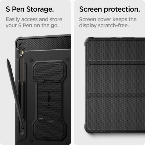 Kup Etui Spigen Rugged Armor Pro Samsung Galaxy Tab S9 11.0 Fekete - SPN2938 - {ean13} - Sklep Home Screen