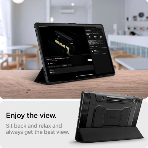 Kup Etui Spigen Rugged Armor Pro Samsung Galaxy Tab S9+ Plus / S10+ Plus 12.4 Black - SPN2940 - {ean13} - Sklep Home Screen