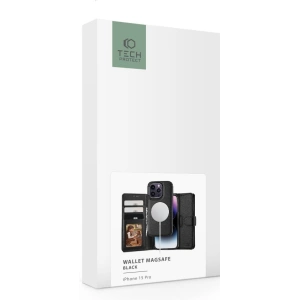 Etui Tech-Protect Wallet MagSafe Apple iPhone 15 Pro Black