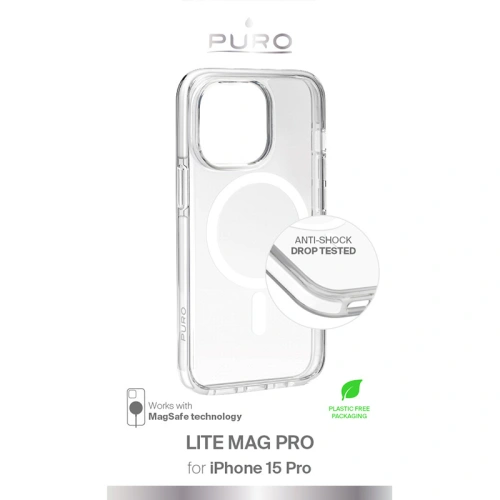 Buy PURO LITEMAG PRO MagSafe Apple iPhone 15 Pro (clear) - PUR746 - {ean13} - Home Screen Store Europe