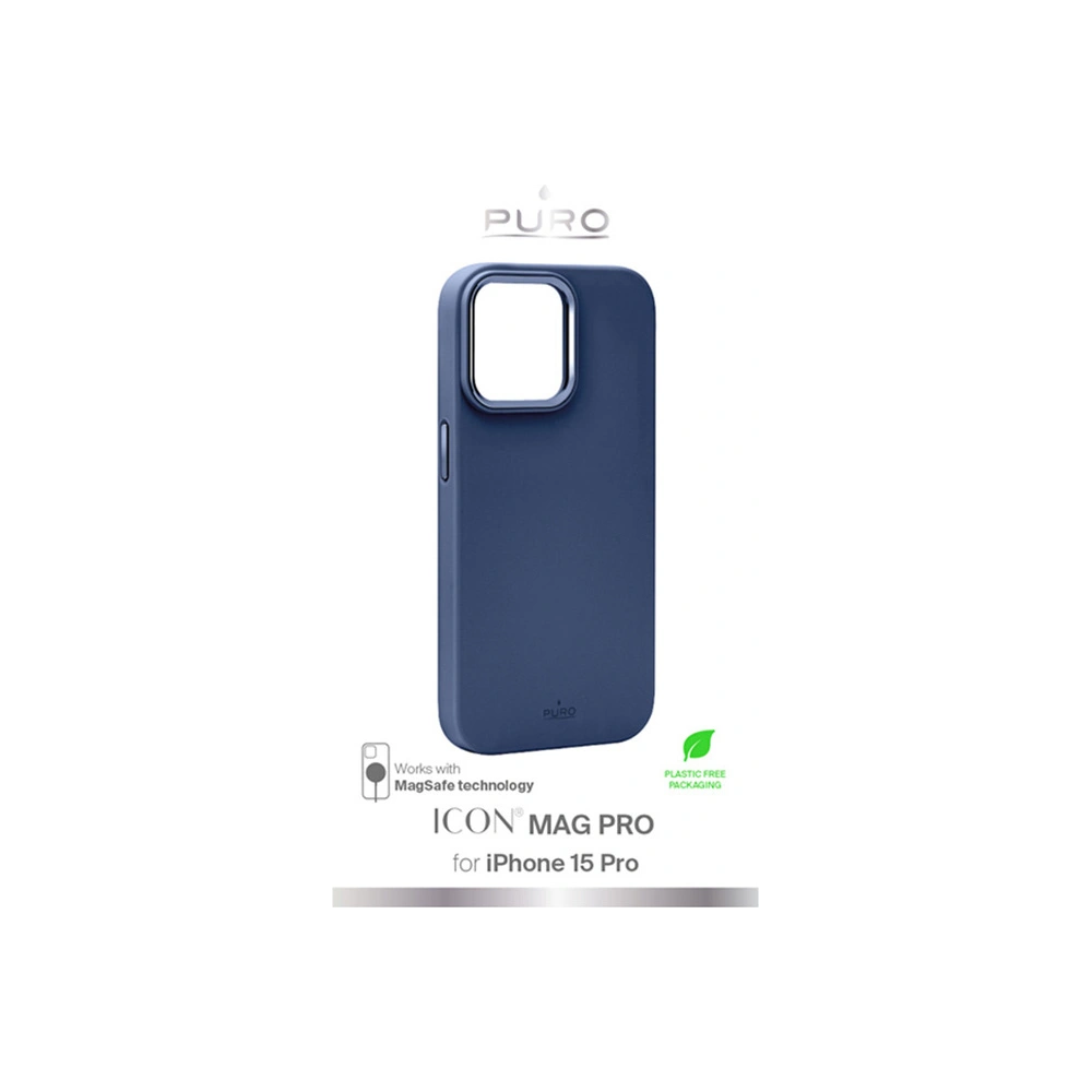 Etui PURO ICON MAG PRO MagSafe Apple iPhone 15 Pro (Dark Blue)