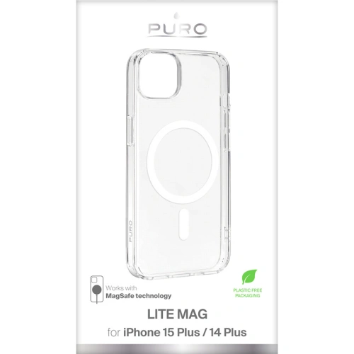 Kup Case PURO LITEMAG MagSafe Apple iPhone 15 Plus / 14 Plus (transparent) - PUR751 - {ean13} - Sklep Home Screen