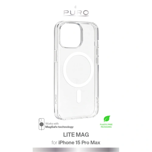 Buy PURO LITEMAG MagSafe Apple iPhone 15 Pro Max (clear) - PUR757 - {ean13} - Home Screen Store Europe