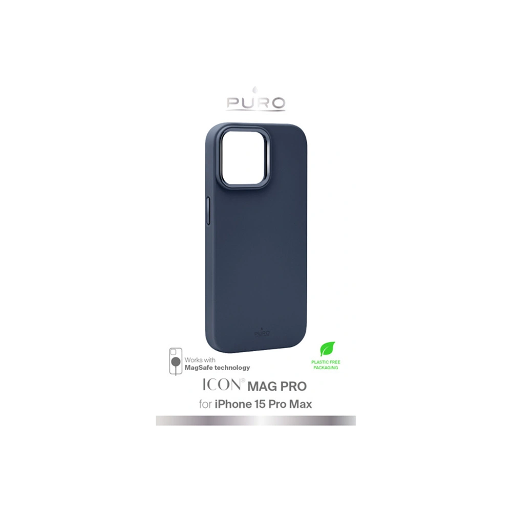 Etui PURO ICON MAG PRO MagSafe Apple iPhone 15 Pro Max (Dark Blue)