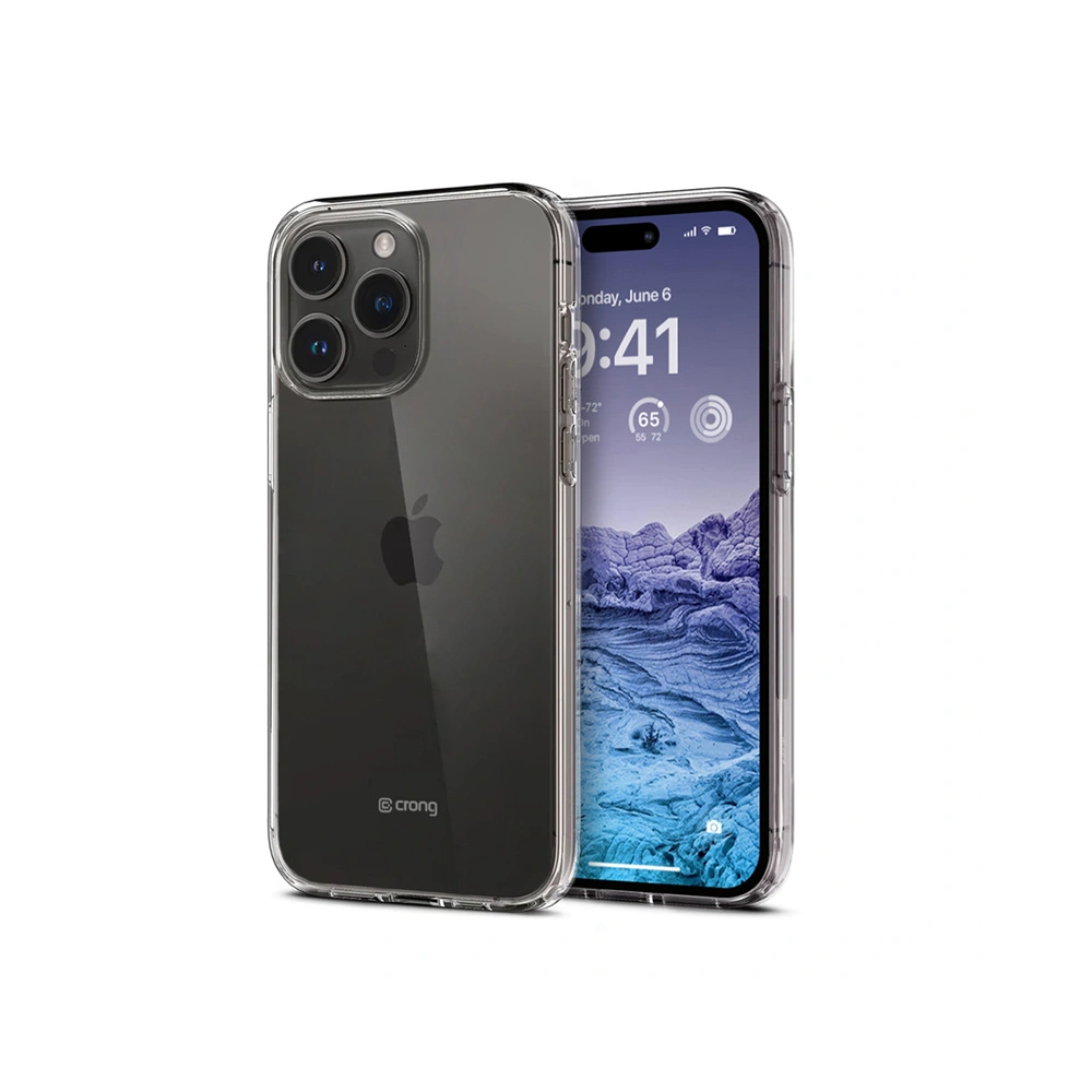 Etui Crong Crystal Slim Cover Apple iPhone 15 Pro (przezroczysty)