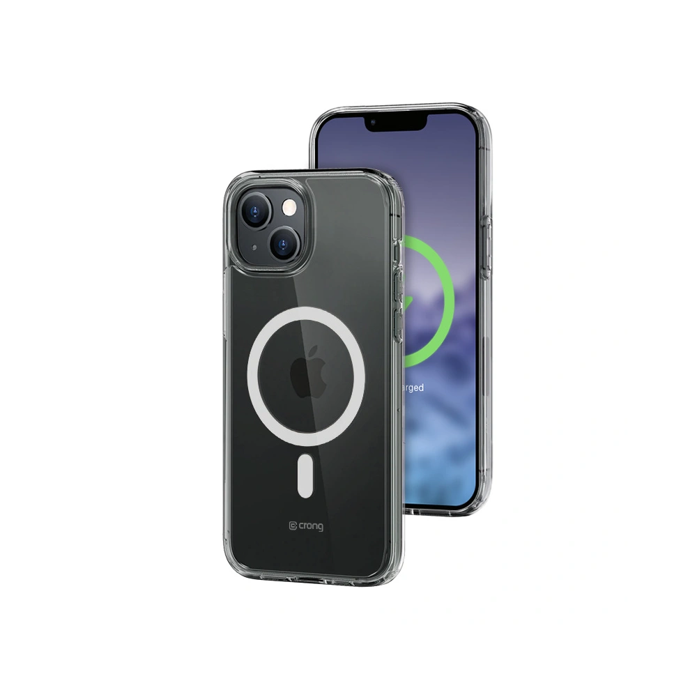 Etui Crong Clear MAG Cover MagSafe Apple iPhone 15 Plus / 14 Plus (przezroczysty)