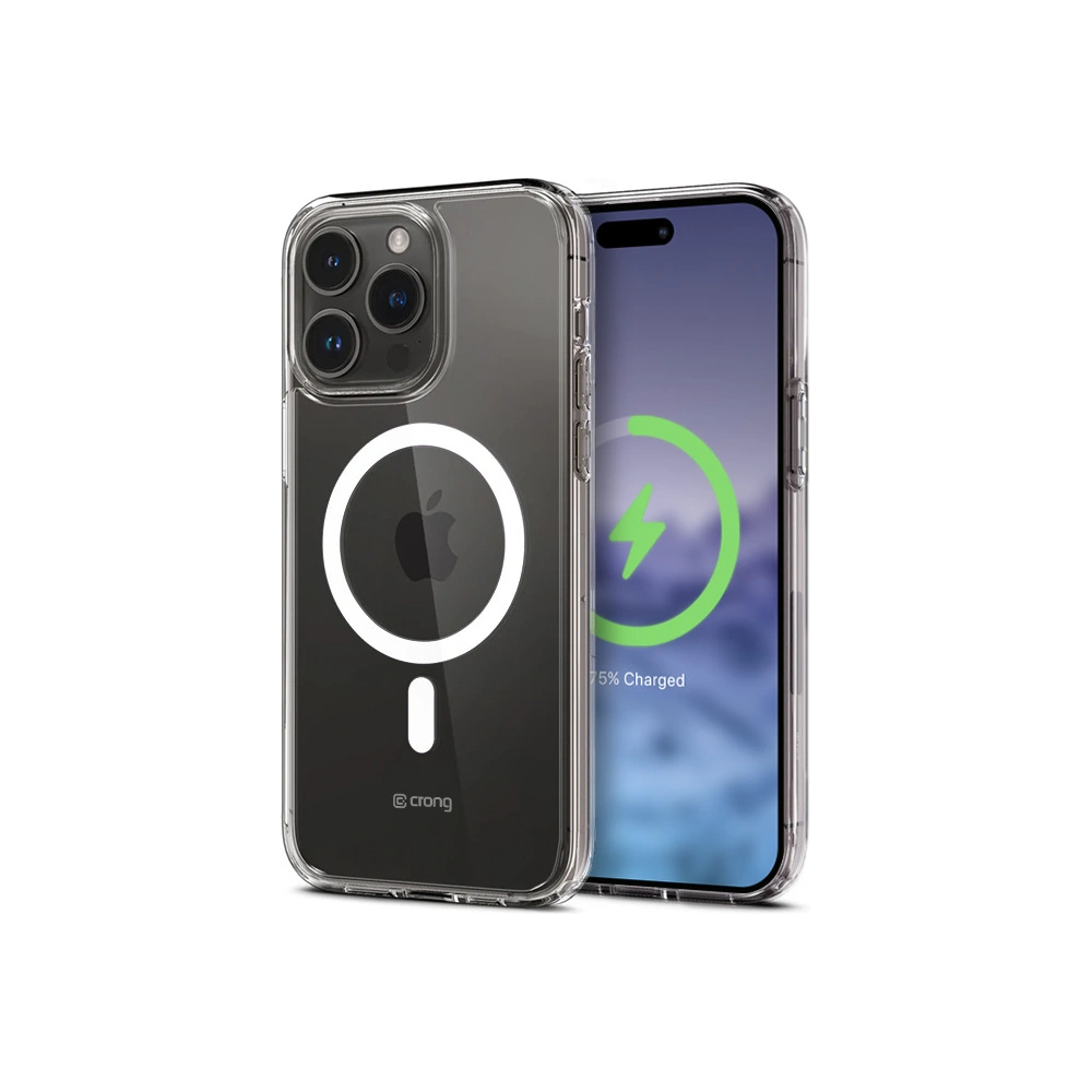 Etui Crong Clear MAG Cover MagSafe Apple iPhone 15 Pro (przezroczysty)