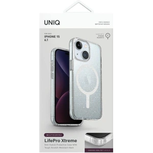 Etui UNIQ LifePro Xtreme Apple iPhone 15 MagClick Charging przezroczysty/tinsel lucent