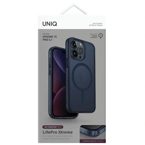 Kup Etui UNIQ LifePro Xtreme Apple iPhone 15 Pro MagClick Charging sötétkék/füstkék - UNIQ967 - {ean13} - Sklep Home Screen
