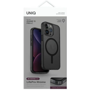Etui UNIQ LifePro Xtreme Apple iPhone 15 Pro MagClick Charging szary/frost smoke