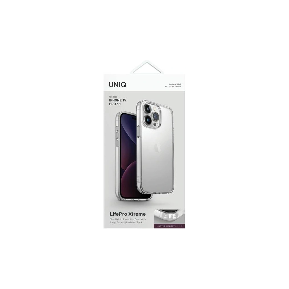 Etui UNIQ LifePro Xtreme Apple iPhone 15 Pro przeźroczysty/crystal clear
