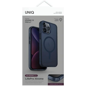 Kup Etui UNIQ LifePro Xtreme Apple iPhone 15 Pro Max MagClick Charging ciemnoniebieski/smoke blue - UNIQ971 - {ean13} - Sklep Home Screen