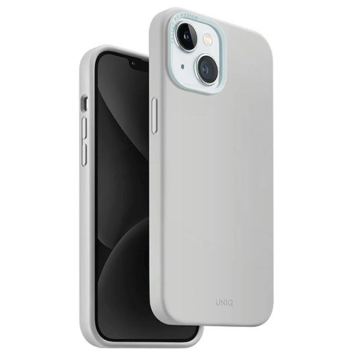 Kup Case UNIQ Lino Hue Apple iPhone 15 MagClick Charging hellgrau/chalk grey - UNIQ976 - {ean13} - Sklep Home Screen