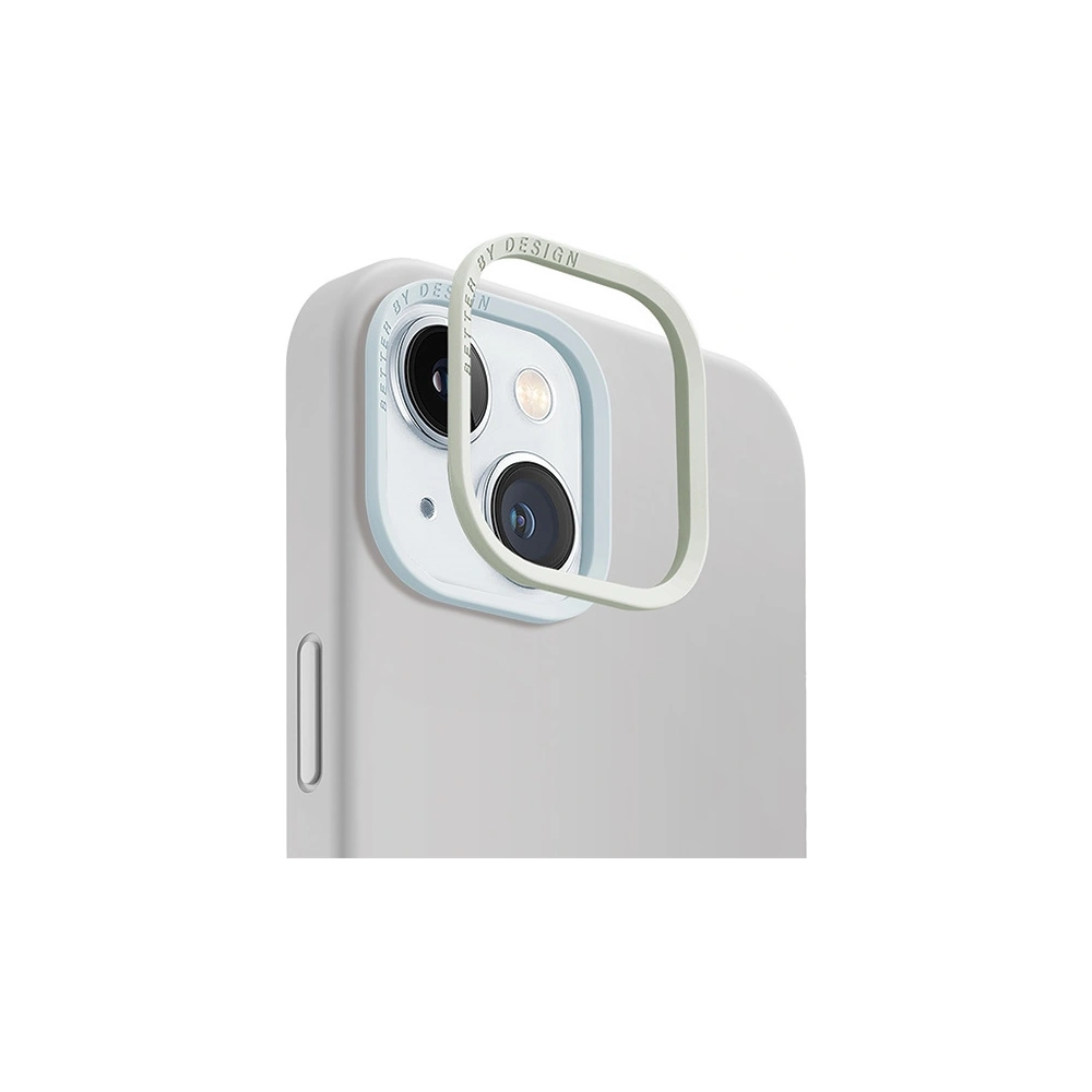 Etui UNIQ Lino Hue Apple iPhone 15 MagClick Charging jasnoszary/chalk grey