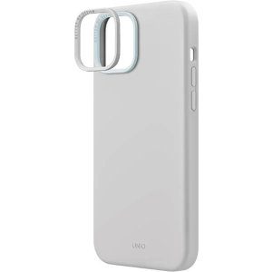 Etui UNIQ Lino Hue Apple iPhone 15 MagClick Charging jasnoszary/chalk grey