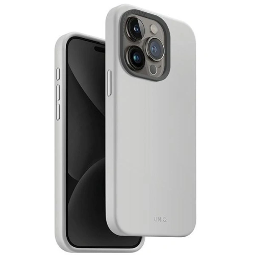Kup Case UNIQ Lino Hue Apple iPhone 15 Pro MagClick Charging hellgrau/chalk grey - UNIQ979 - {ean13} - Sklep Home Screen