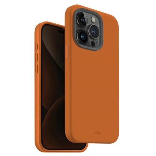 Kup Apple UNIQ Lino Hue carcasă iPhone 15 Pro MagClick Charging portocaliu/portocaliu asfințit - UNIQ980 - {ean13} - Sklep Home Screen
