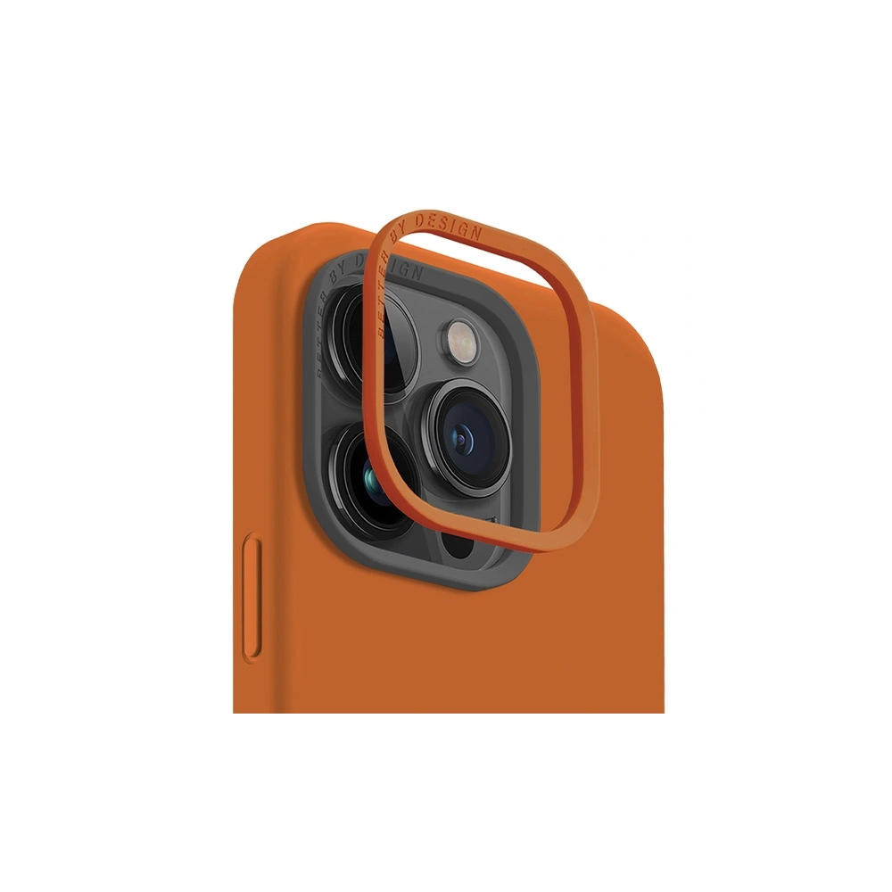 Etui UNIQ Lino Hue Apple iPhone 15 Pro MagClick Charging pomarańczowy/sunset orange