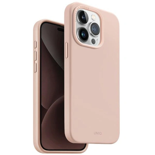 Kup Etui UNIQ Lino Hue Apple iPhone 15 Pro MagClick Charging rózsaszín/blush pink - UNIQ981 - {ean13} - Sklep Home Screen